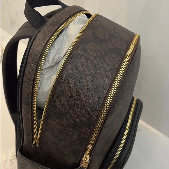 Coach Brown and Black Backpack - Picture 6 of 9